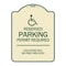 Signmission Connecticut Reserved Parking Permit Required Violators Fined Min $150 Alum, 24" x 18", TG-1824-24658 A-DES-TG-1824-24658 - alternate 1